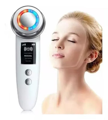 Masajeador Facial Rejuvenecedor con Luz LED y Radiofrecuencia + Sérum de Regalo (30ml)